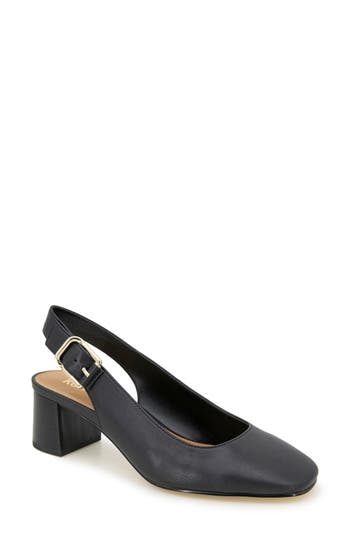 Kensie Leanna Slingback Pump In Black Pu