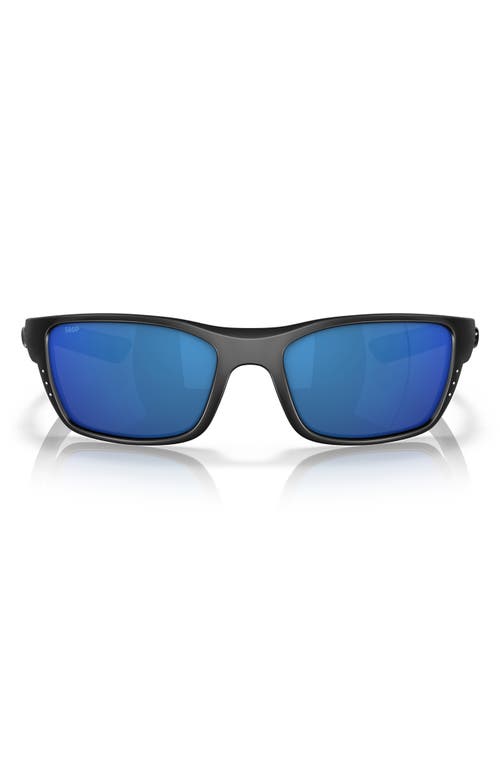 58mm Polarized Sunglasses in Black Grey