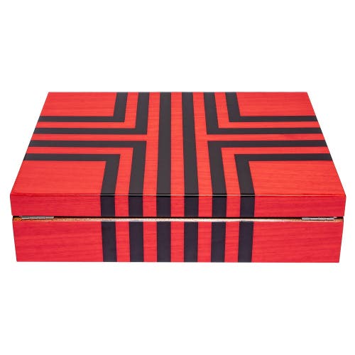 Rapport London Labyrinth Ten Watch Box In Red