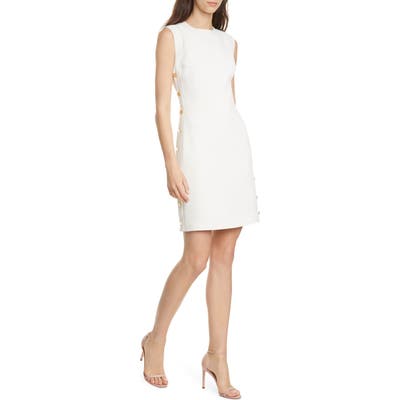 Club Monaco Button Sheath Dress, Ivory