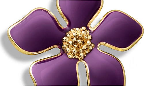 Carolina Herrera The Charm Accessory In Purple Peony