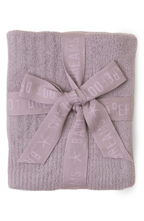 barefoot dreams CozyChic Lite Rib Throw Blanket in Deep Taupe at Nordstrom