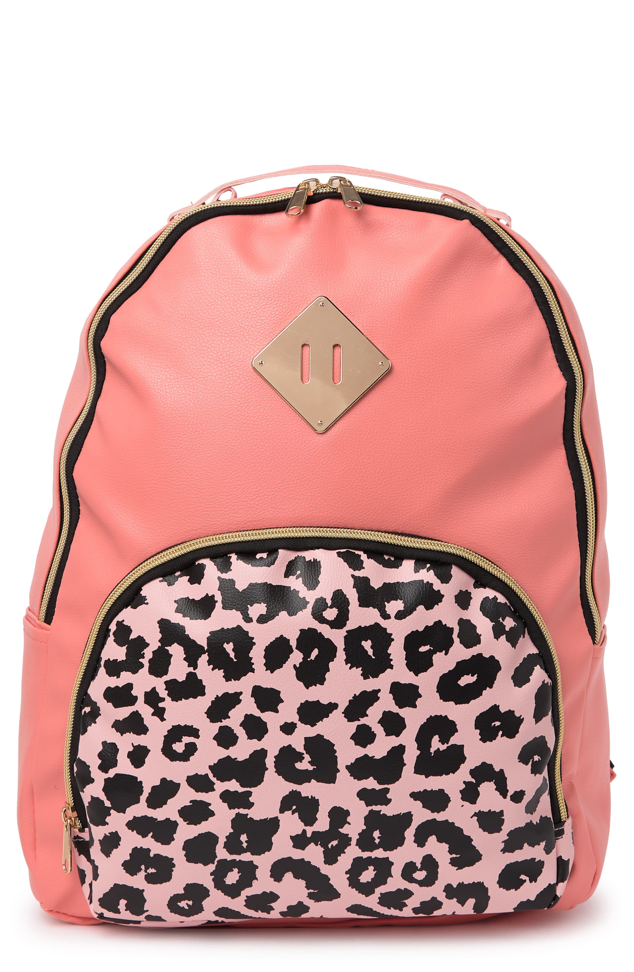 A D Sutton & Sons Kids' Vinyl Printed Backpack In Salmon