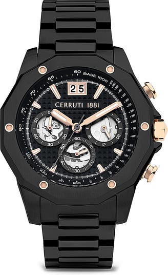 Cerruti 1881 Molveno Stainless Steel Bracelet Watch 44.5mm