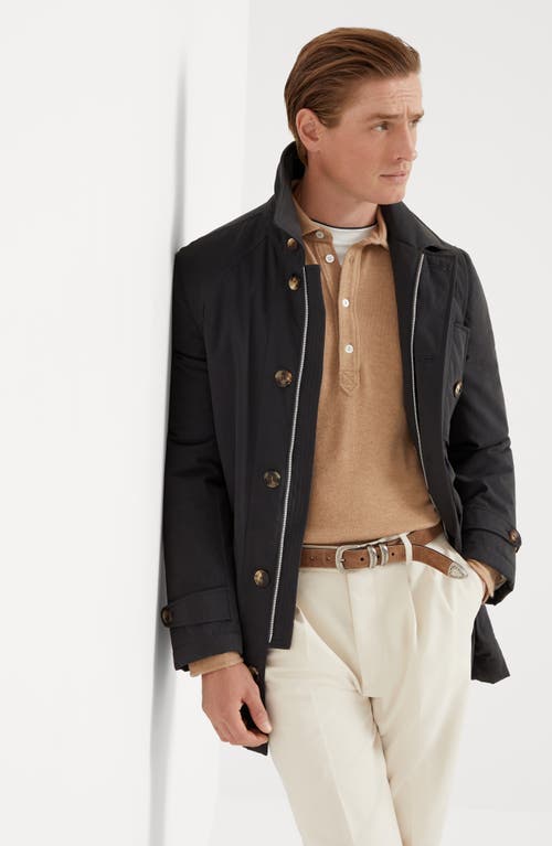 BRUNELLO CUCINELLI BRUNELLO CUCINELLI TECHNO COTTON GABARDINE OUTERWEAR JACKET WITH THERMORE® PADDING 