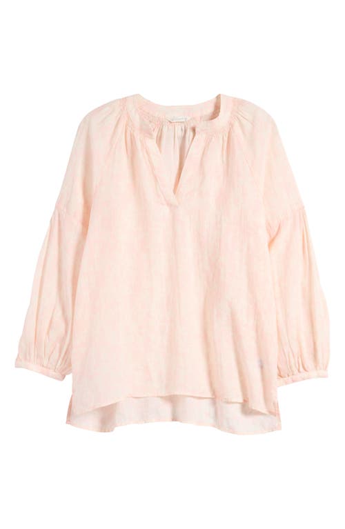 Shop Caslonr Caslon(r) Floral Popover Top In Pink Beach- Ivory Sera Floral