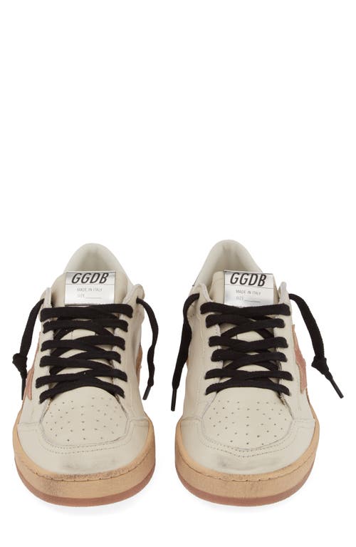 Shop Golden Goose Ball Star Low Top Sneaker In White/ash Rose