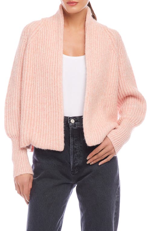 Shop Fifteen Twenty Cely Open Front Cardigan In Pink