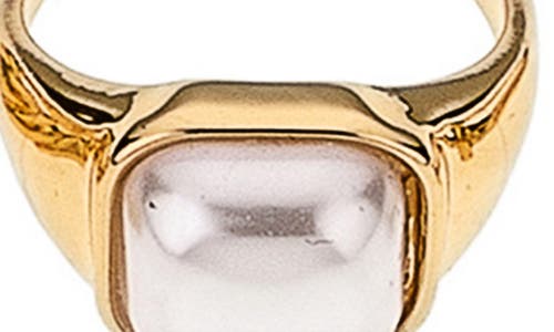 Ettika Variety Ring Set In Gold/pearl