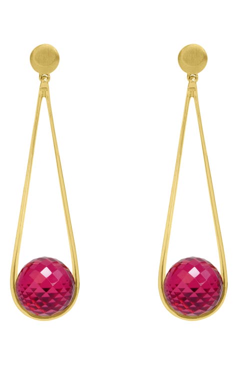 Pink on sale prom earrings