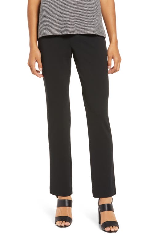 Ming Wang Pull-On Crepe Pants Black at Nordstrom,