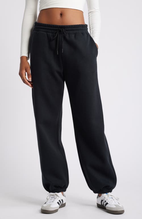 Bp. Oversize Fleece Joggers In Black Jet