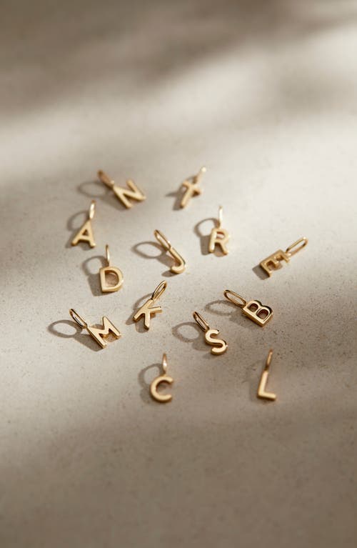 Shop Ana Luisa Gold Charm Letter Bracelet In K