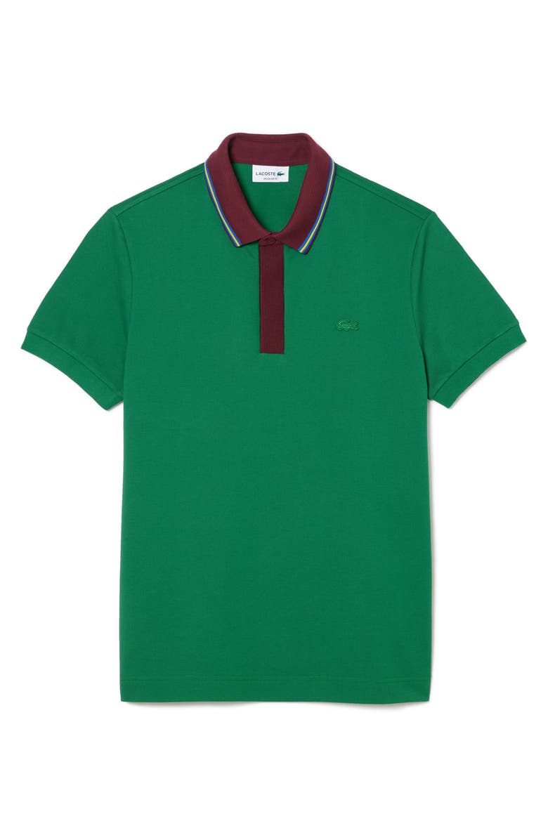 Lacoste Regular Fit Tipped Cotton Piqué Polo | Nordstrom
