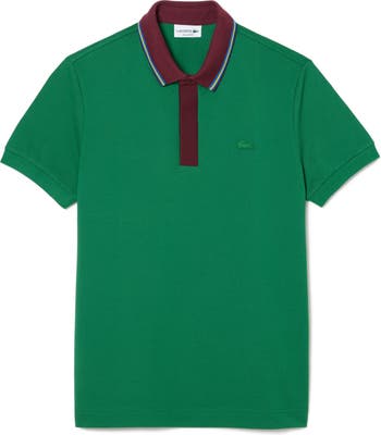 Lacoste Regular Fit Tipped Cotton Piqué Polo | Nordstrom