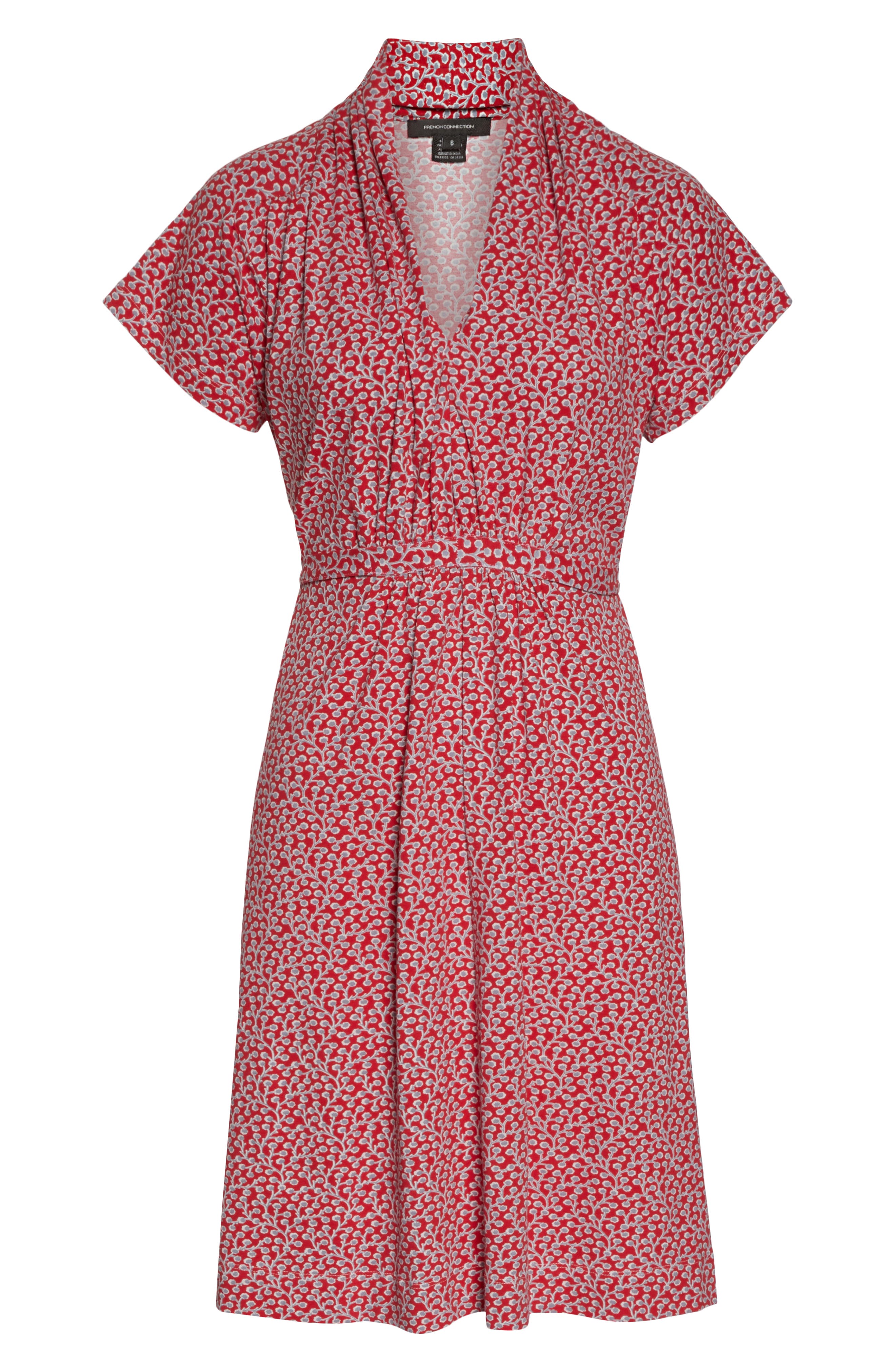 french connection red floral dress