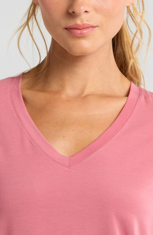 Shop Zella Breathe Active T-shirt In Pink Mauve