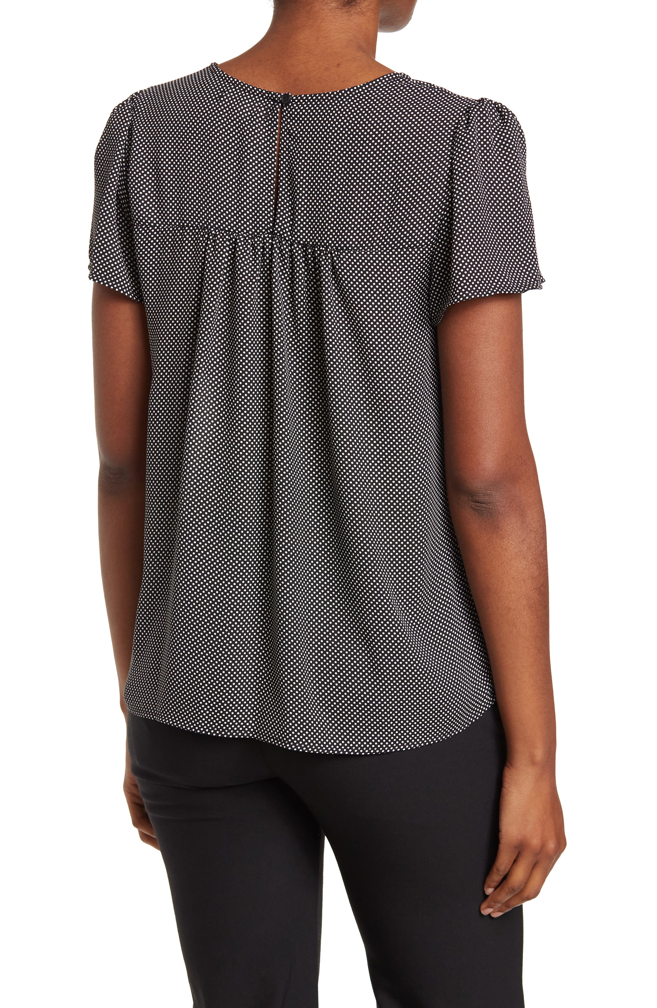 Pleione Ruffle Front Babydoll Blouse 