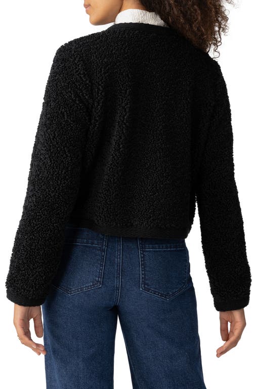 Sanctuary Cozy Textured Cardigan In Black