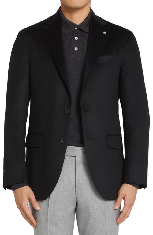 David Solid Cashmere Sport Coat in Black