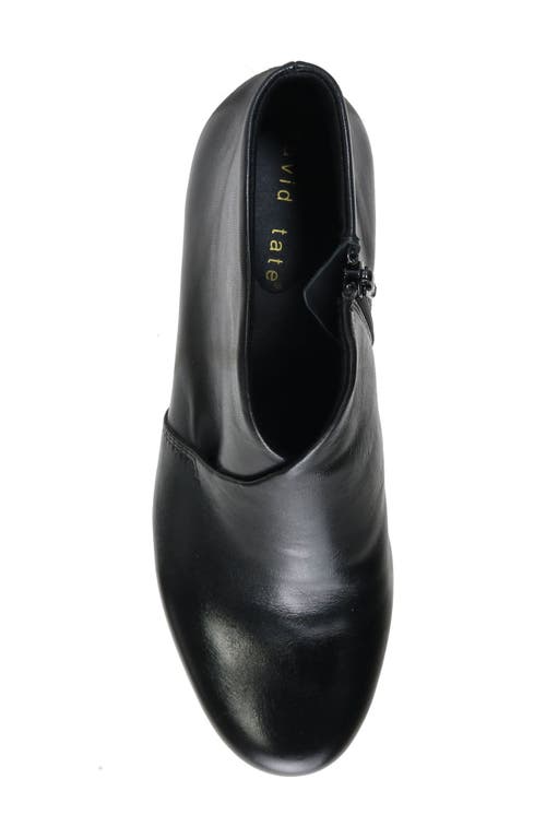 David Tate Prestige Bootie In Black Nappa