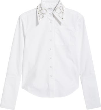 Embellished Collared Adaptive Top