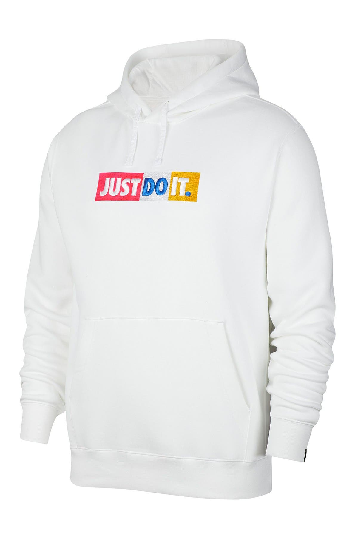 white just do it hoodie