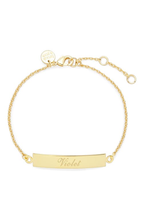 Elena Personalized Name Bracelet in Gold