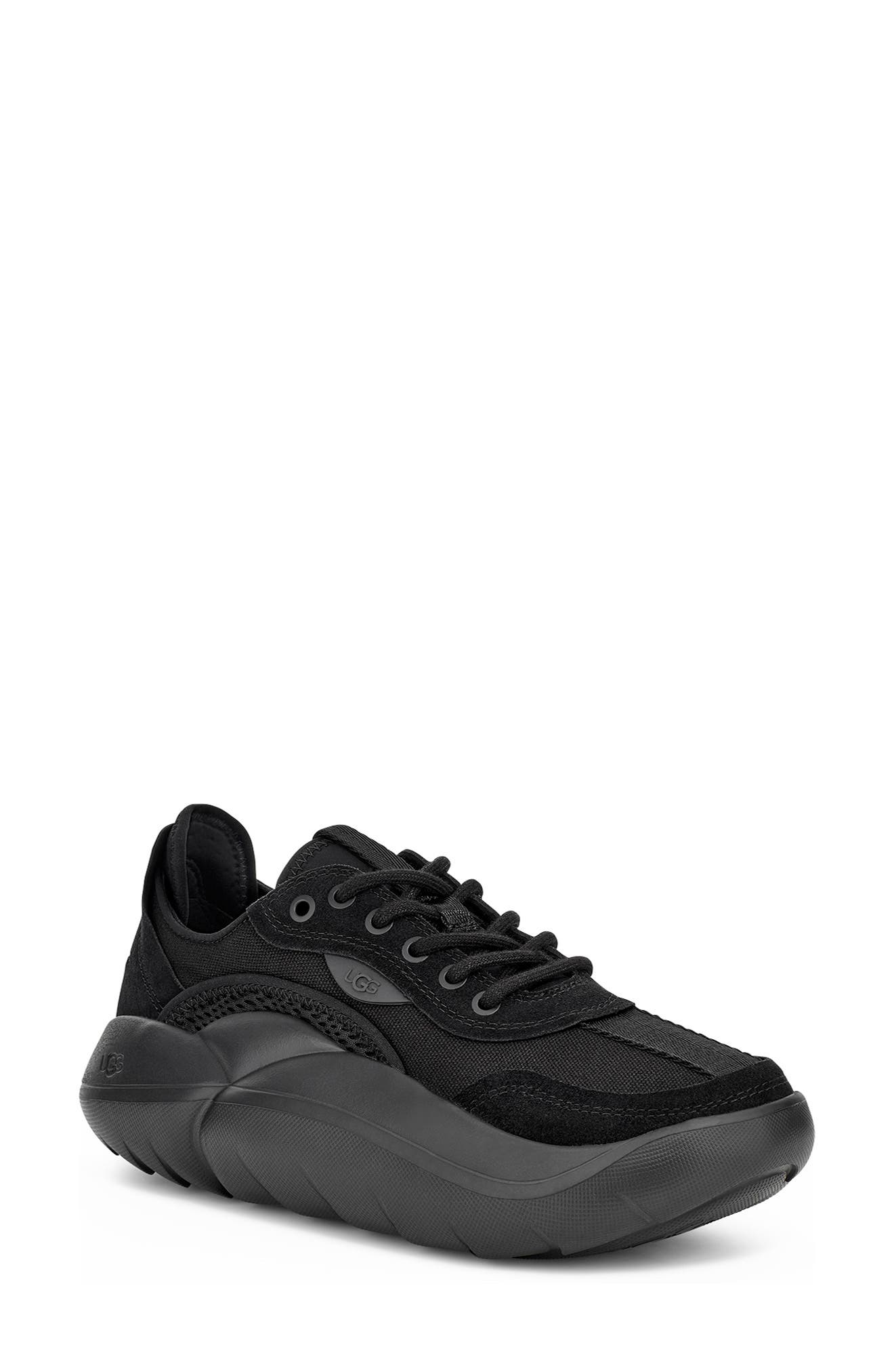 platform sneakers women black