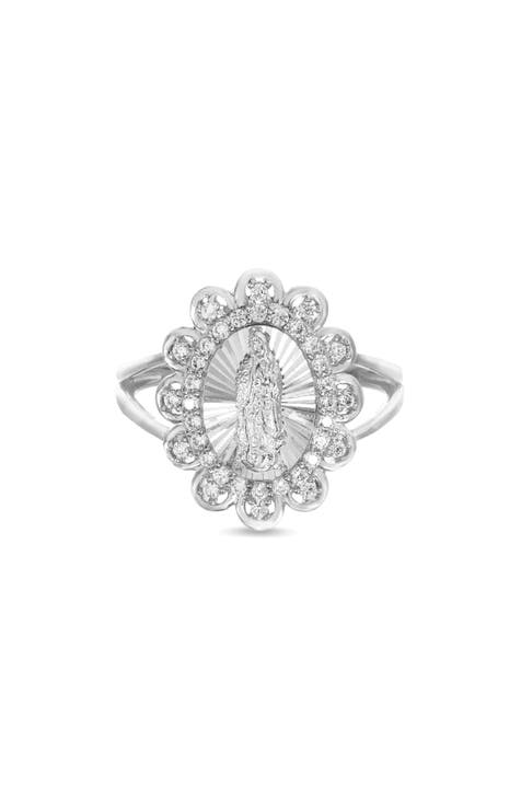 CZ Virgin Mary Ring