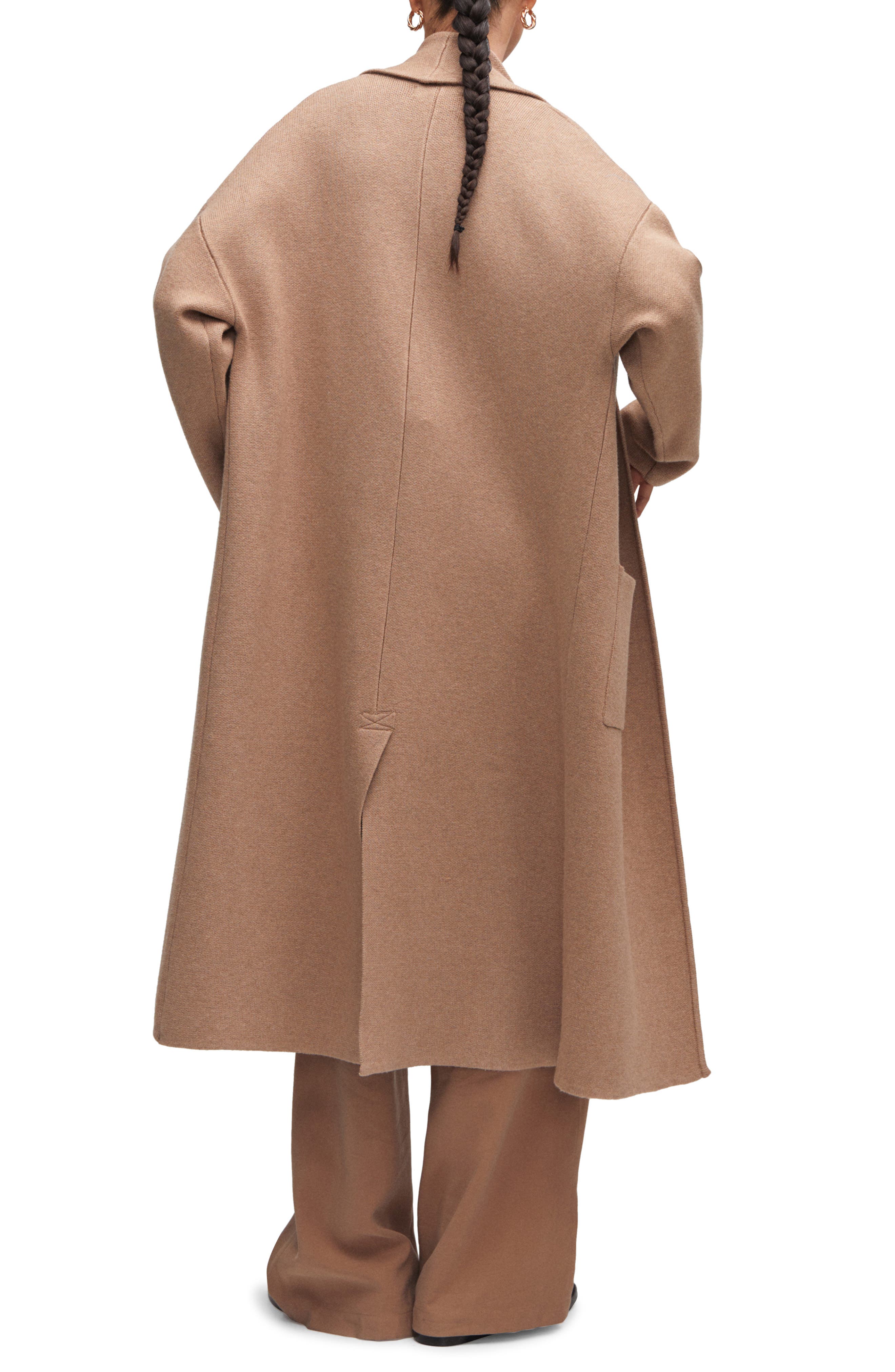 MANGO Oversize Knit Coat Nordstrom