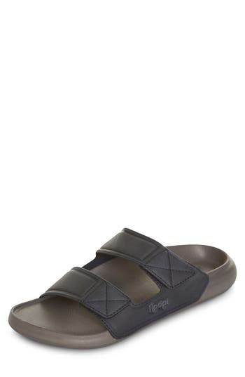 Shop Floopi Noah Adjustable Slide Sandal In Navy