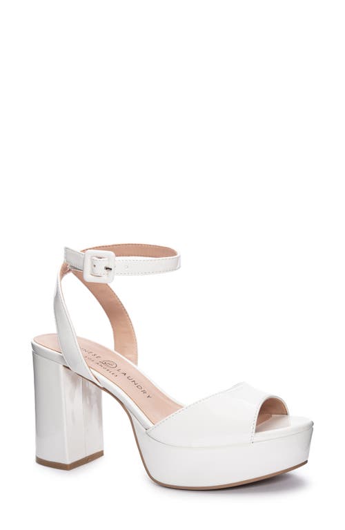 Shop Chinese Laundry Theresa Platform Sandal In White