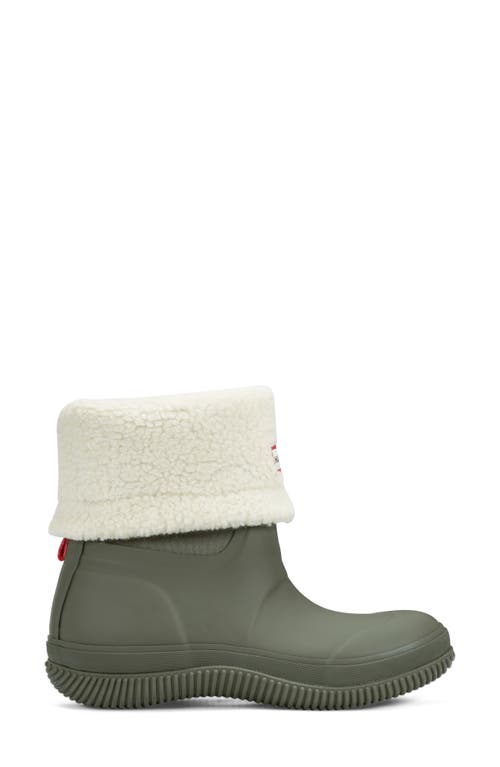 Shop Hunter Thunor Indoor/outdoor Insulated Roll Top Waterproof Snow Boot In Galloway Green