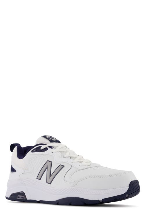 New Balance MX 857 v3 Training Shoe White/Navy at