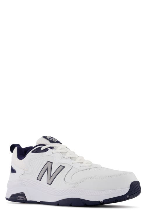 Shop New Balance Mx 857 V3 Training Shoe In White/navy