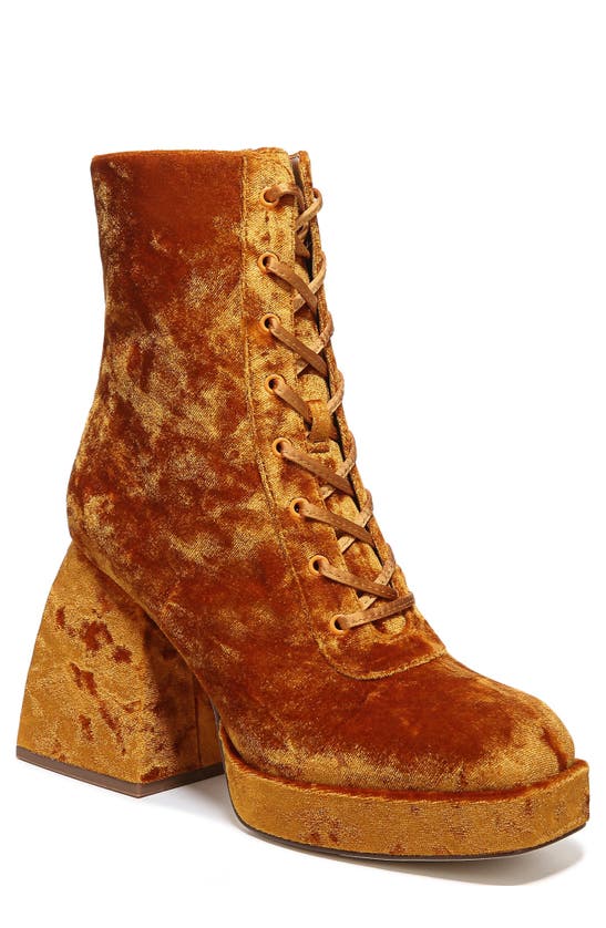 Circus Ny Kia Block Heel Bootie In Orange