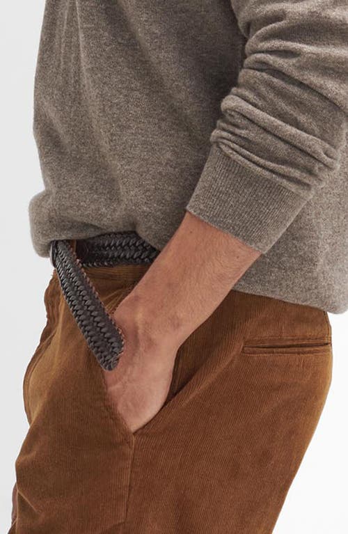 Barbour Stretch Corduroy Tailored Fit Pants In Dark Honey