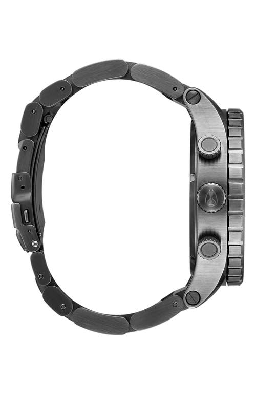 Nixon 'the 51-30 Chrono' Watch, 51mm In Light Gunmetal/dark Forest