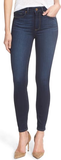 PAIGE Transcend - Hoxton High Waist Ankle Ultra Skinny Jeans 