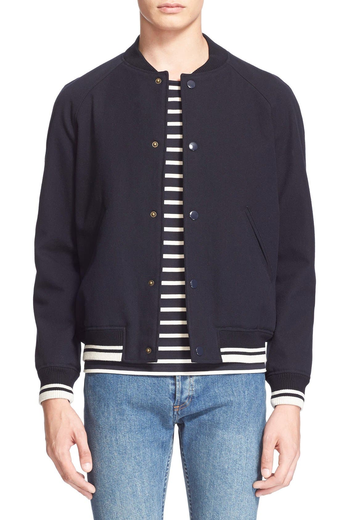 wool baseball jacket
