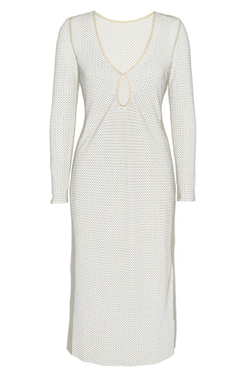 L Agence Women's Shimmer & Shine Covers Sara Crochet Cover-up Dress In Champagne