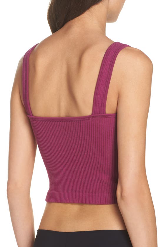FREE PEOPLE INTIMATELY FP SOLID RIB BRAMI CROP TOP