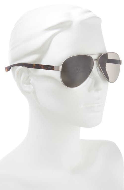 Hugo Boss Boss 63mm Aviator Sunglasses In Matte Ruthen