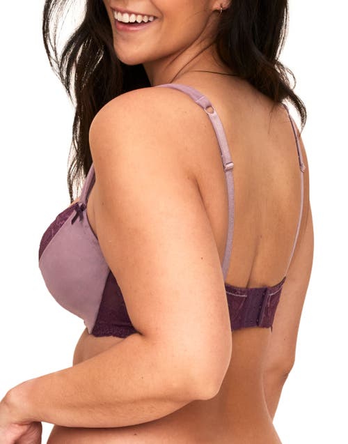 Adore Me Clairabella Contour Demi Bra In Dark Purple