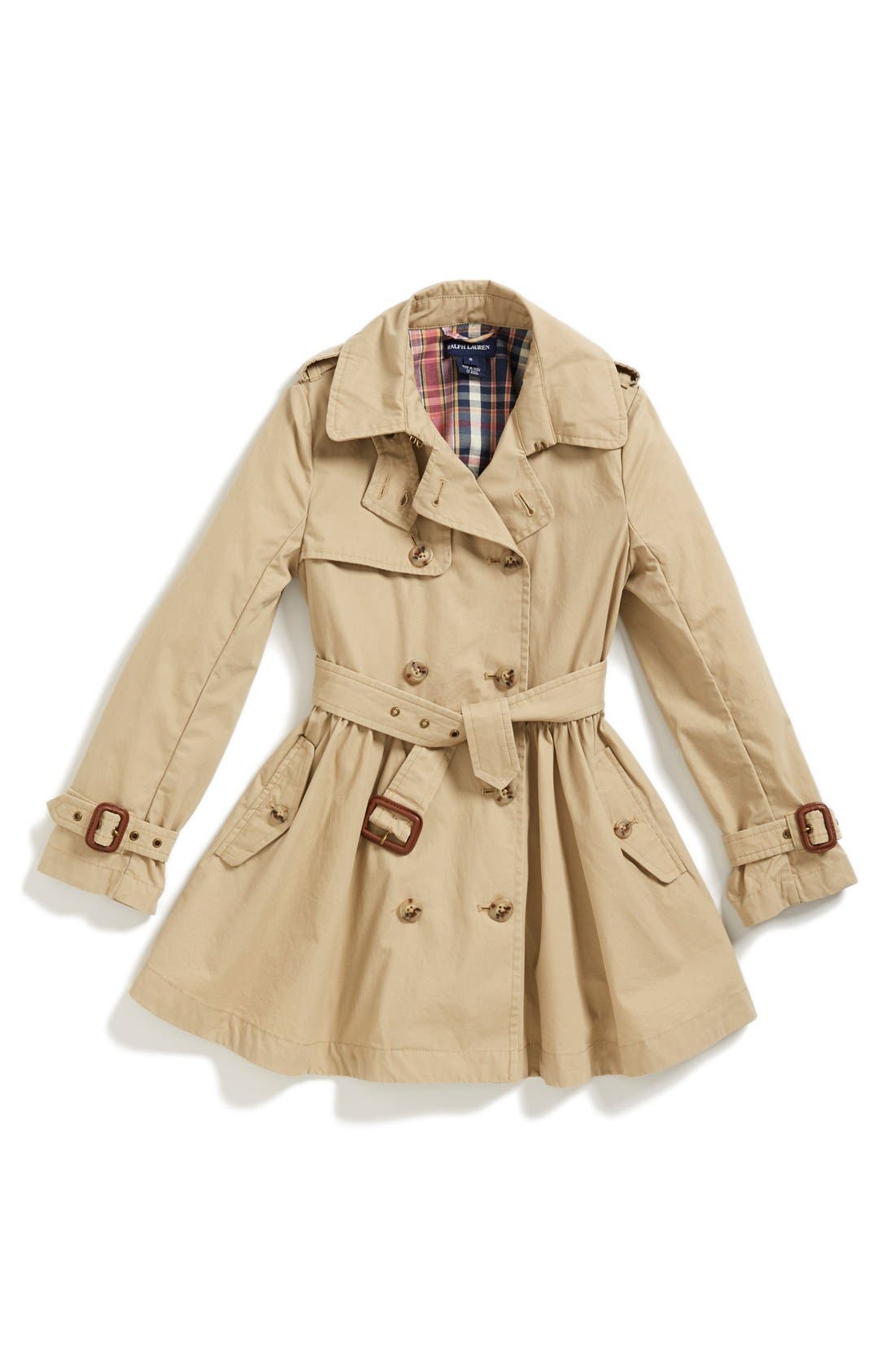ralph lauren girls trench coat