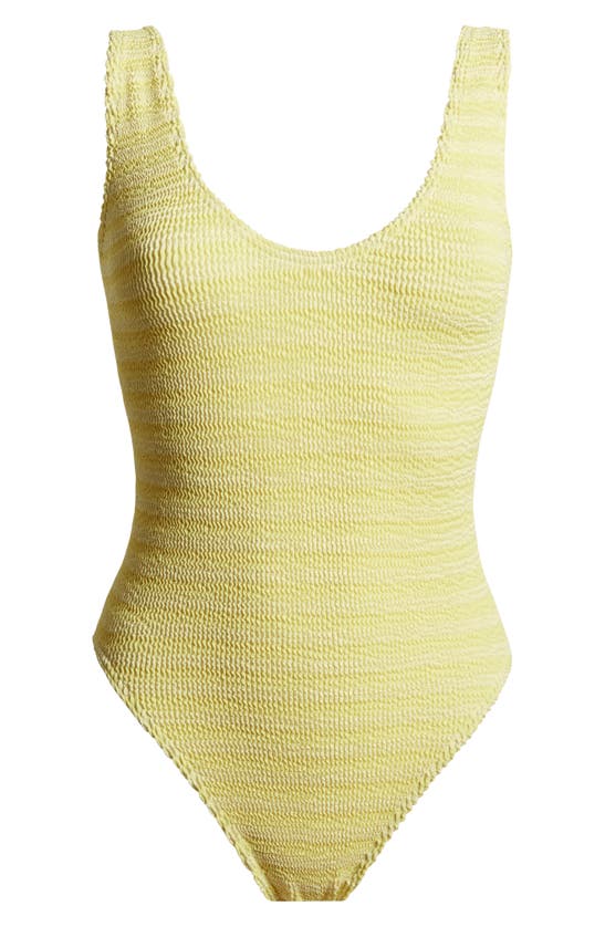 Shop Bondeye Mara One-piece Swimsuit In Limoncello Stripe