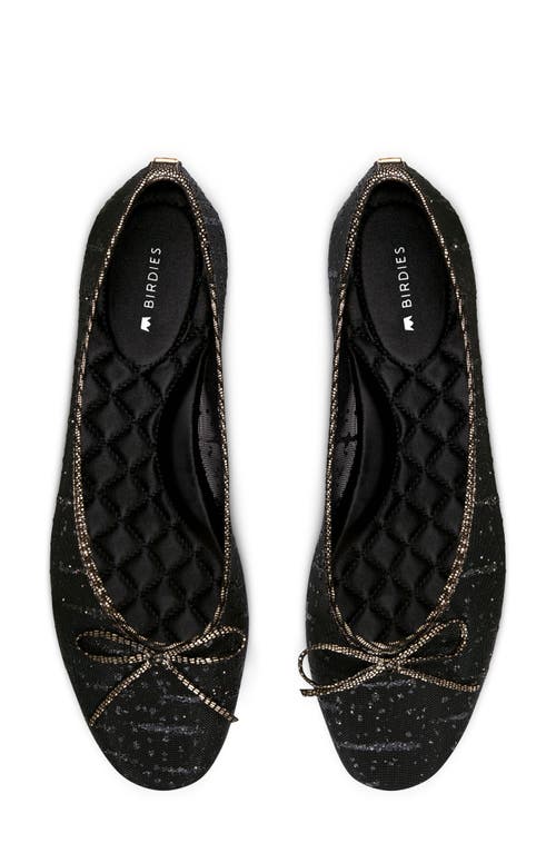 BIRDIES BIRDIES SONGBIRD METALLIC MESH BALLET FLAT