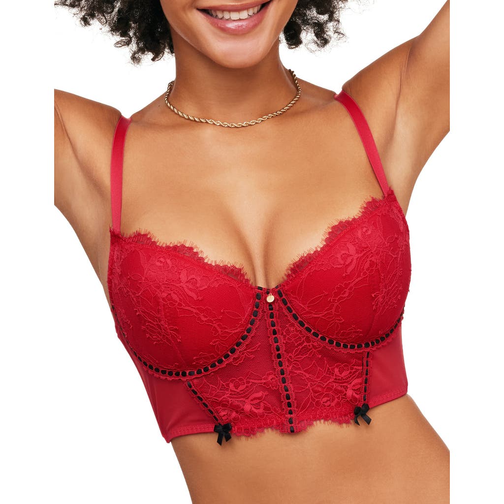 Shop Adore Me Yara Contour Demi Bra In Dark Red
