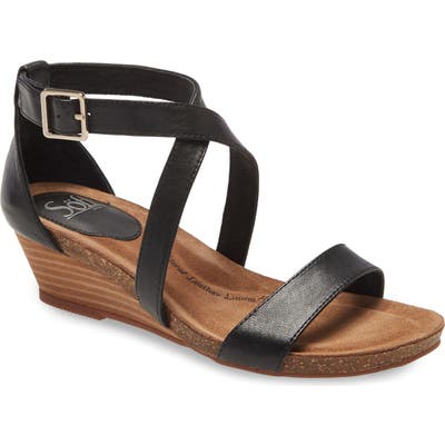 Sofft Valeryn Wedge Sandal, Black